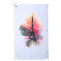 Illustration Of Eiffel Tower In Paris Golf Towel