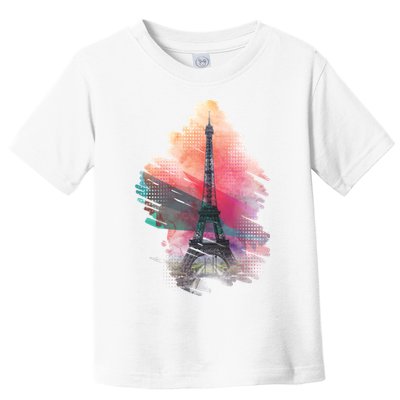 Illustration Of Eiffel Tower In Paris Toddler T-Shirt
