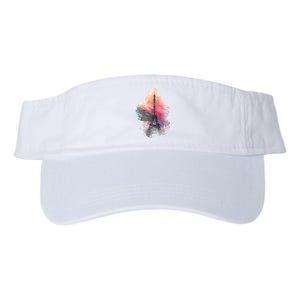 Illustration Of Eiffel Tower In Paris Valucap Bio-Washed Visor