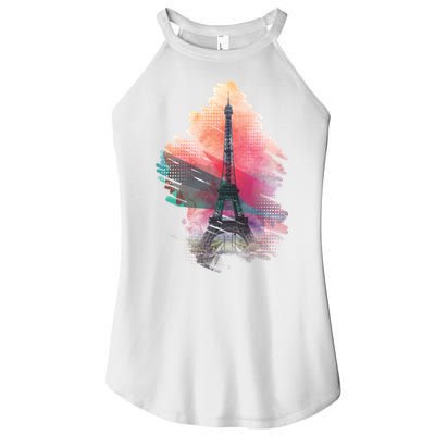Illustration Of Eiffel Tower In Paris Women's Perfect Tri Rocker Tank