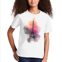 Illustration Of Eiffel Tower In Paris Kids T-Shirt