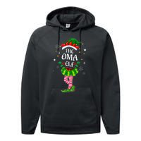 Im Oma Elf Cute Family Christmas Matching Performance Fleece Hoodie