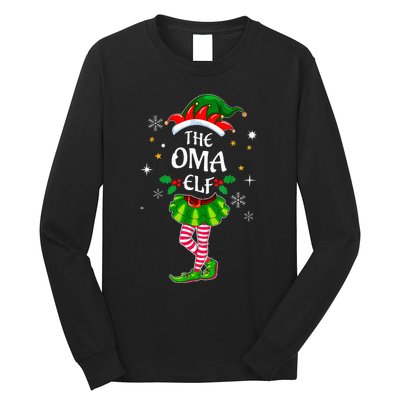 Im Oma Elf Cute Family Christmas Matching Long Sleeve Shirt