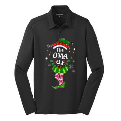 Im Oma Elf Cute Family Christmas Matching Silk Touch Performance Long Sleeve Polo