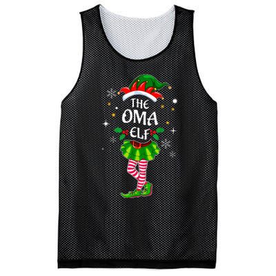 Im Oma Elf Cute Family Christmas Matching Mesh Reversible Basketball Jersey Tank