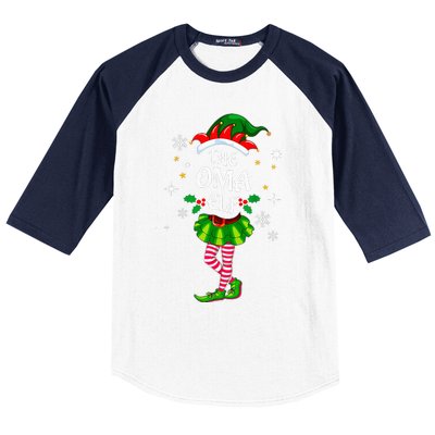 Im Oma Elf Cute Family Christmas Matching Baseball Sleeve Shirt