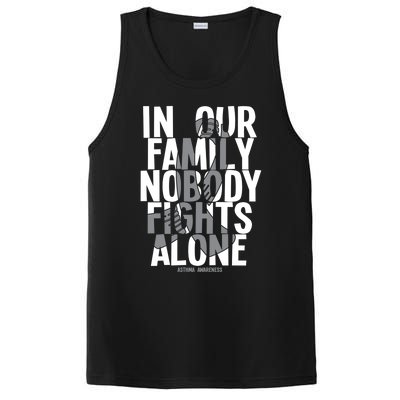 In Our Family Nobody Fights Alone Asthma Awareness Great Gift PosiCharge Competitor Tank