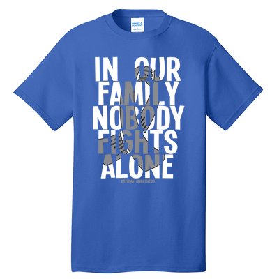 In Our Family Nobody Fights Alone Asthma Awareness Great Gift Tall T-Shirt