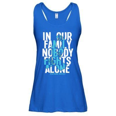 In Our Family Nobody Fights Alone Dysautonomia Awareness Gift Ladies Essential Flowy Tank
