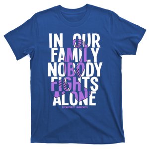 In Our Family Nobody Fights Alone Prematurity Awareness Gift T-Shirt