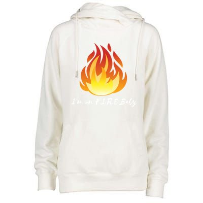 Im On Fire Financial Freedom Gift Womens Funnel Neck Pullover Hood