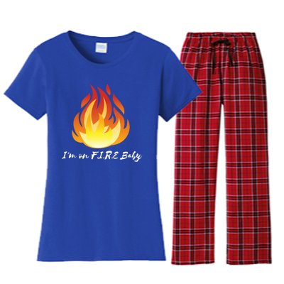 Im On Fire Financial Freedom Gift Women's Flannel Pajama Set