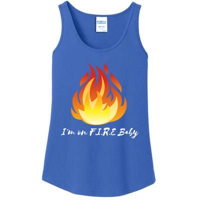 Im On Fire Financial Freedom Gift Ladies Essential Tank