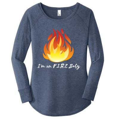 Im On Fire Financial Freedom Gift Women's Perfect Tri Tunic Long Sleeve Shirt