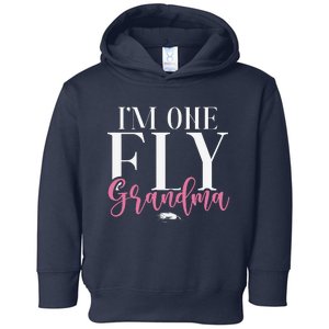 Im One Fly Grandma Fly Fishing Grandma Toddler Hoodie