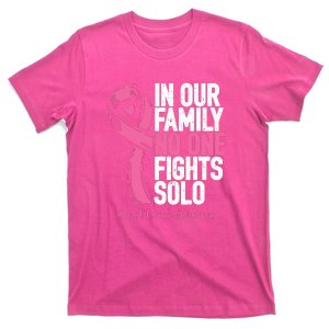 In Our Family No One Fight Solo Breast Cancer Awareness Gift T-Shirt