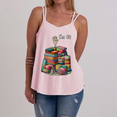 IM Okay Funny Quilting Women's Strappy Tank