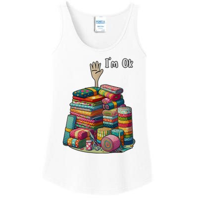 IM Okay Funny Quilting Ladies Essential Tank