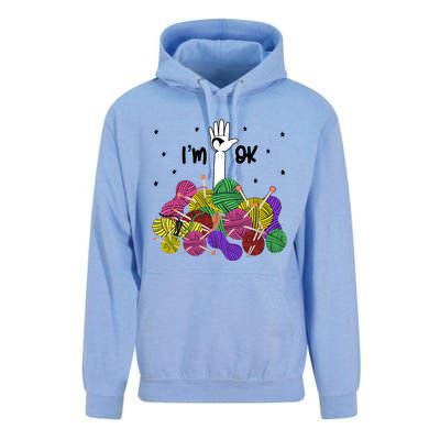 Im Ok Funny Yarn Knitting Crochet Funny Crocheting Unisex Surf Hoodie