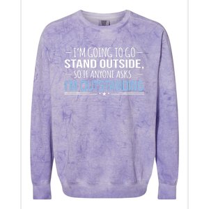 I'm Outstanding Funny Sarcasm Graphic Colorblast Crewneck Sweatshirt