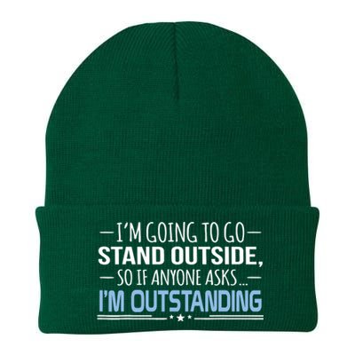 I'm Outstanding Funny Sarcasm Graphic Knit Cap Winter Beanie