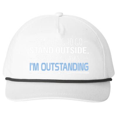 I'm Outstanding Funny Sarcasm Graphic Snapback Five-Panel Rope Hat