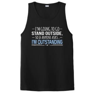 I'm Outstanding Funny Sarcasm Graphic PosiCharge Competitor Tank