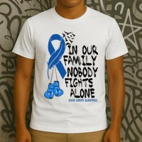 In Our Family Nobody Fights Alone Colon Cancer Awareness T-Shirt