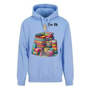 IM Ok Funny Sewing Quilting Fabric Unisex Surf Hoodie