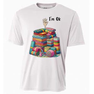 IM Ok Funny Sewing Quilting Fabric Cooling Performance Crew T-Shirt