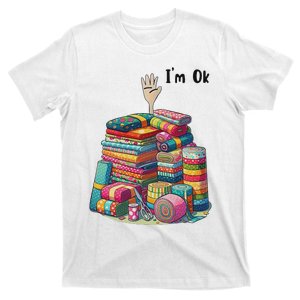 IM Ok Funny Sewing Quilting Fabric T-Shirt