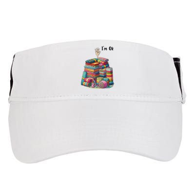 IM Ok Funny Sewing Quilting Fabric Adult Drive Performance Visor