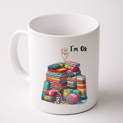 IM Ok Funny Sewing Quilting Fabric Mug