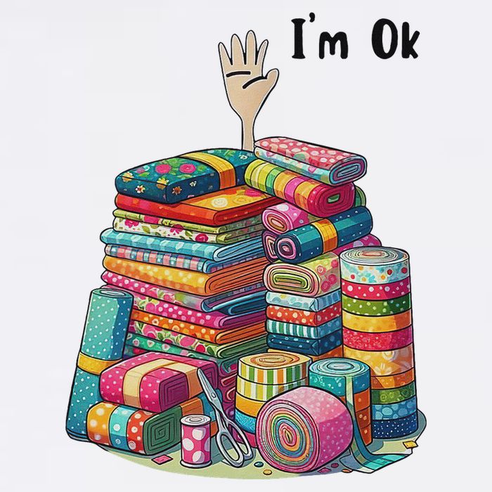 IM Ok Funny Sewing Quilting Fabric 11oz C Handle Ceramic Mug