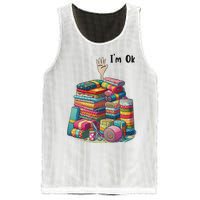 IM Ok Funny Sewing Quilting Fabric Mesh Reversible Basketball Jersey Tank