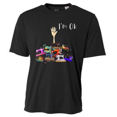 Im Ok Funny Sewing Machine For Sewing Lover Cooling Performance Crew T-Shirt