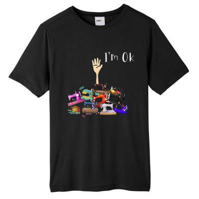 Im Ok Funny Sewing Machine For Sewing Lover Tall Fusion ChromaSoft Performance T-Shirt