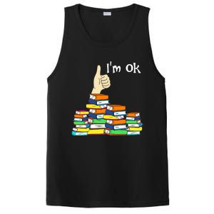 I'm Ok Funny Book Lovers Funny Reading Quote Funny Bookworm PosiCharge Competitor Tank