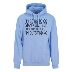 IM Outstanding Funny Sarcasm Graphic Unisex Surf Hoodie