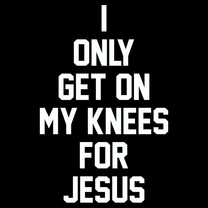 I Only Get On My Knees For Jesus USA-Made Doggie Bandana