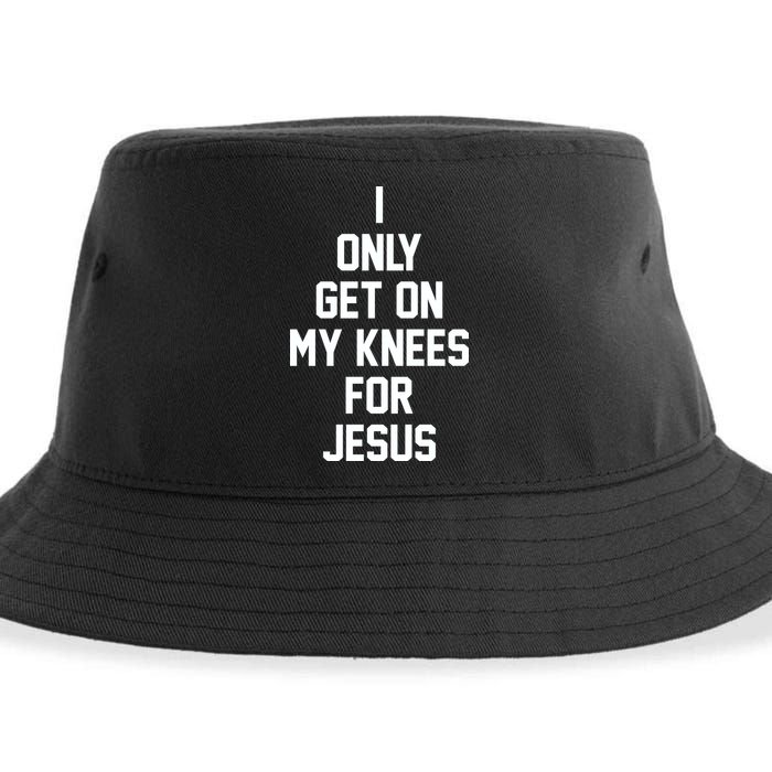 I Only Get On My Knees For Jesus Sustainable Bucket Hat