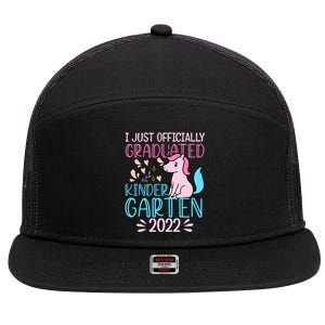 I Officially Graduated Kindergarten 7 Panel Mesh Trucker Snapback Hat