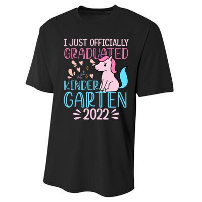 I Officially Graduated Kindergarten Performance Sprint T-Shirt