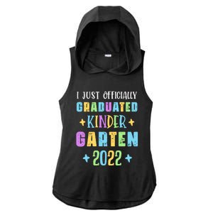 I Officially Graduated Kindergarten Ladies PosiCharge Tri-Blend Wicking Draft Hoodie Tank