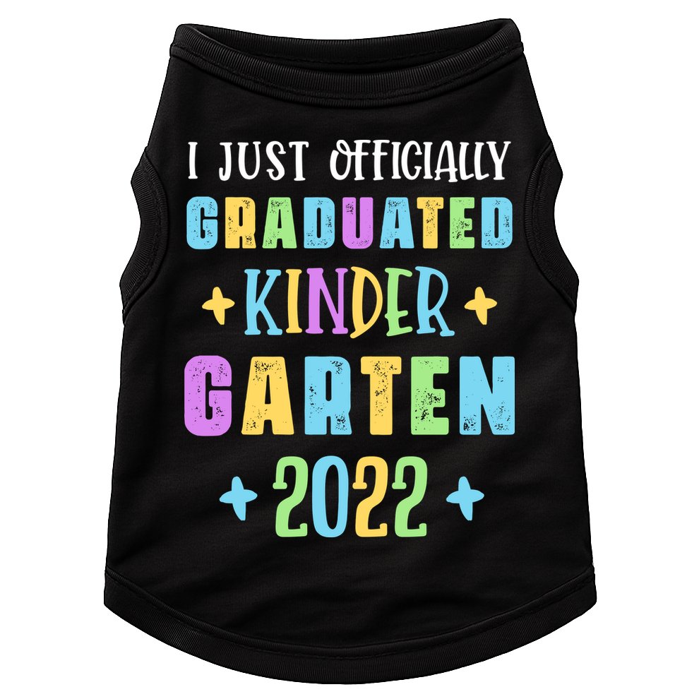 I Officially Graduated Kindergarten Doggie Tank
