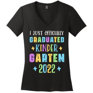 I Officially Graduated Kindergarten Women's V-Neck T-Shirt