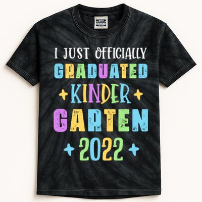 I Officially Graduated Kindergarten Kids Tie-Dye T-Shirt