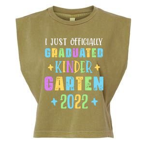 I Officially Graduated Kindergarten Garment-Dyed Women's Muscle Tee