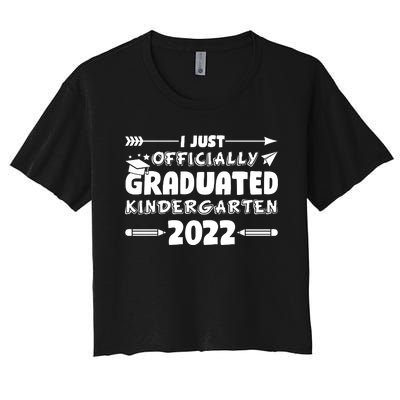 I Officially Graduated Kindergarten Women's Crop Top Tee