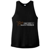 I Only Give Negative Feedback Ladies PosiCharge Tri-Blend Wicking Tank